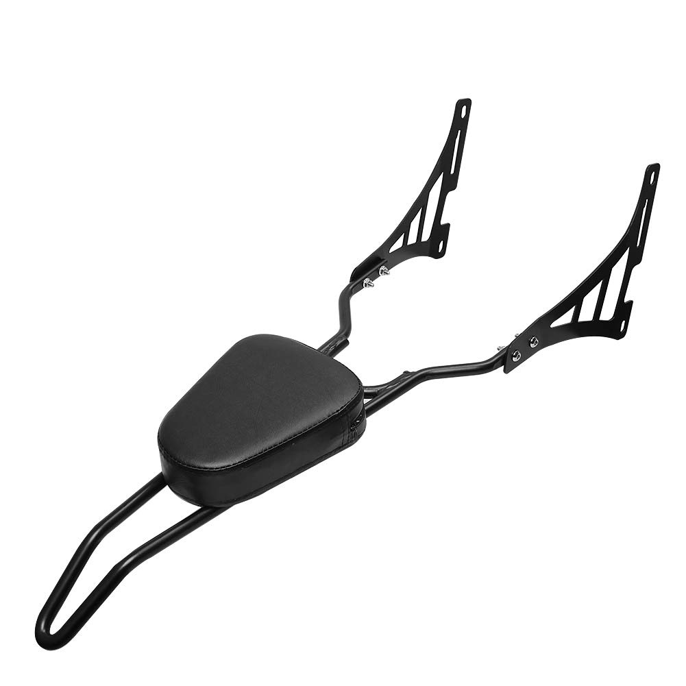 Respaldo Trasero Negro for Motocicleta for Sissy Bar con Almohadilla de cojín for Harley Sportster XL 883 1200 2004-2020 2019 2018