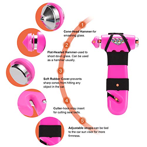THINKWORK 2PC Pink Safety Hammer