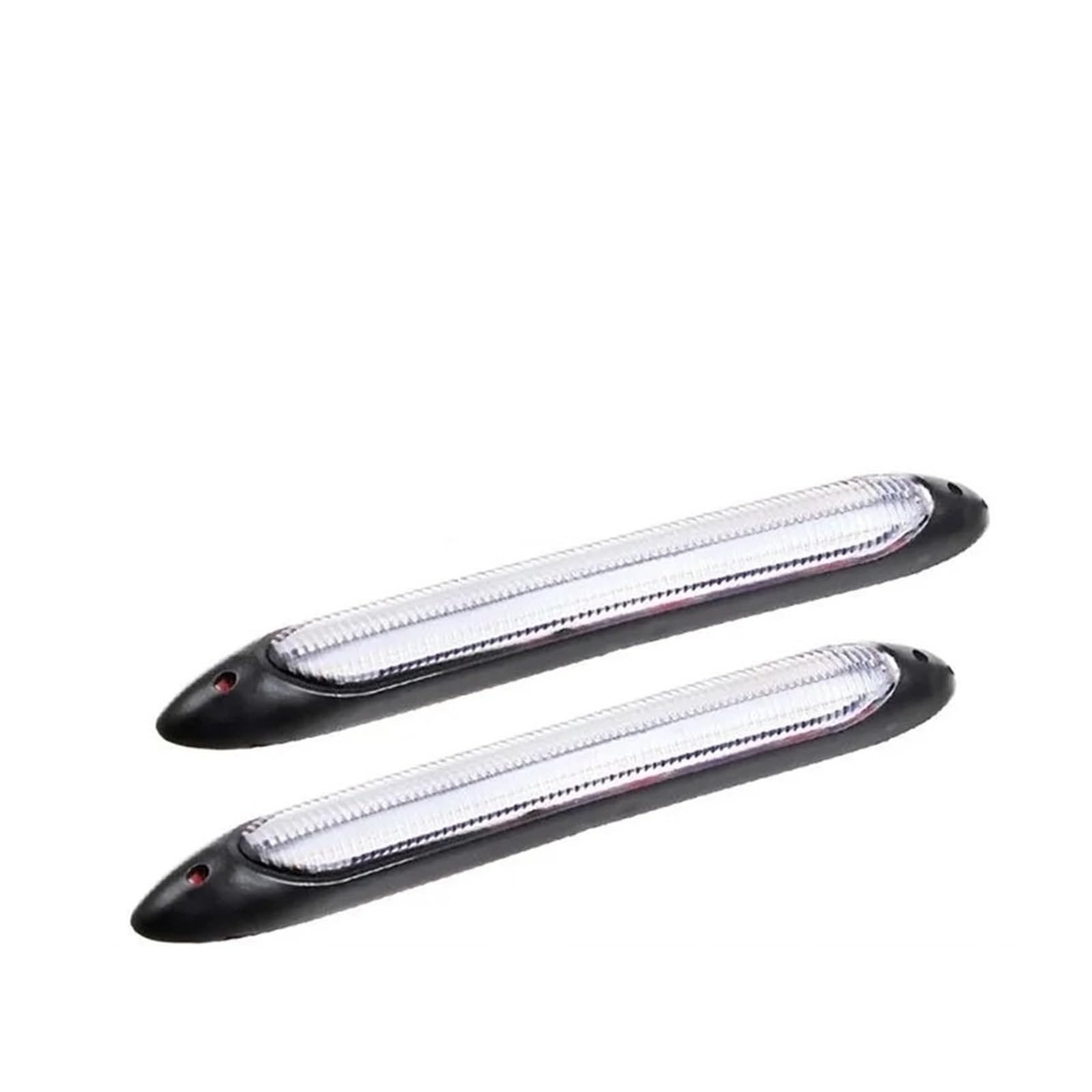 Générique IndicateurFeux 2x Voiture DRL LED Feux Jour Flux Jaune Clignotant Blanc Étanche Phare Bande Lumière Séquentielle Universelle Clignotantlatéral(34.5cm 13 58in)