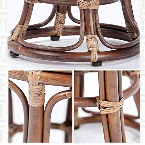 Cdyd Storage Stool - Folding Storage Ottoman, Versatile Space-Saving Storage Toy Box Creative Rattan Ottoman #TOP2