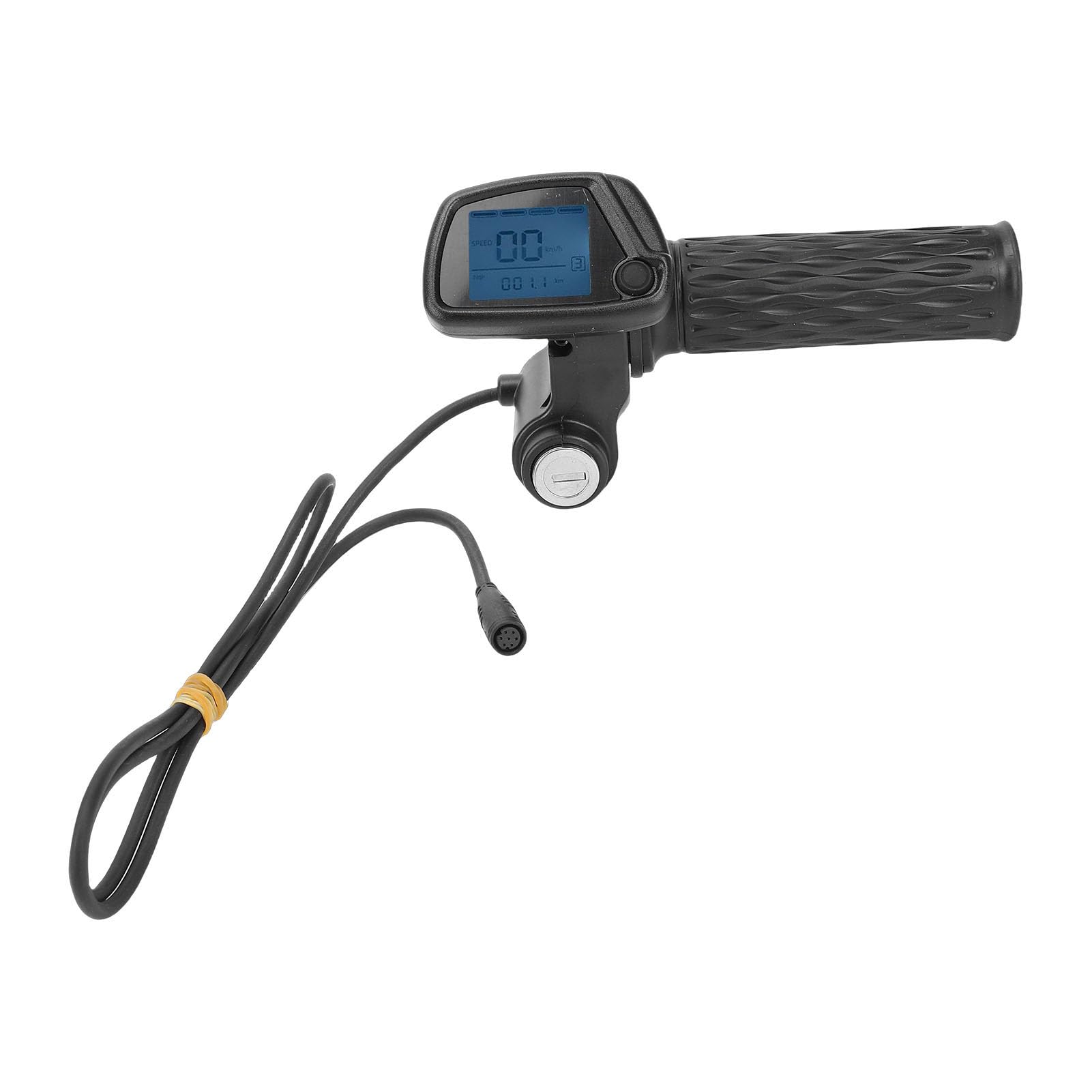 Jelquix #411 48V Throttle Integrated Display, Lcd Twist Throttle With Cruise Control Button, Replacement For Electric Dirt Bikes