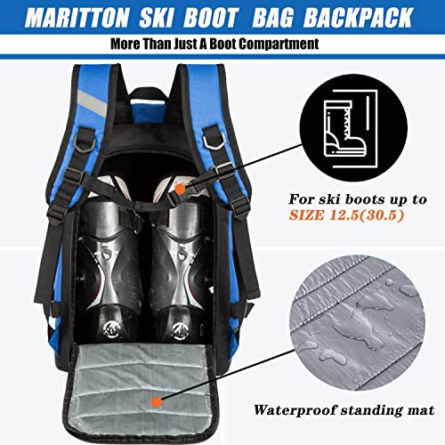 image for MARITTON Ski Boot Bag - Boot Travel Backpack for Snowboard & Ski Boots