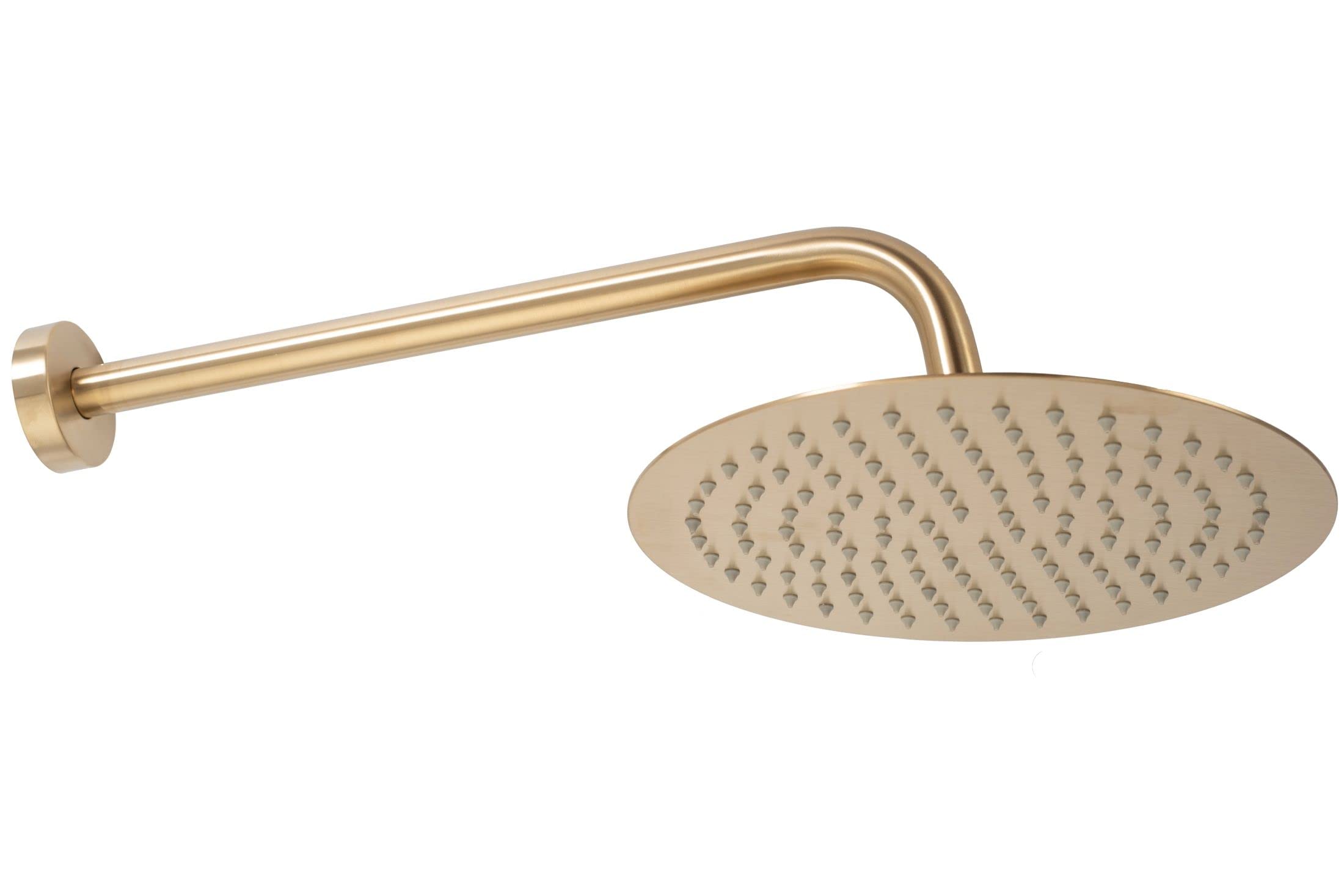 Rea Unterputz Duschsystem Lungo Gold Matt + BOX Duschset Duscharmatur mit Duschkopf und Kopfbrause aus Edelstahl Duschgarnitur für Badezimmer (Gebürstetes Gold)