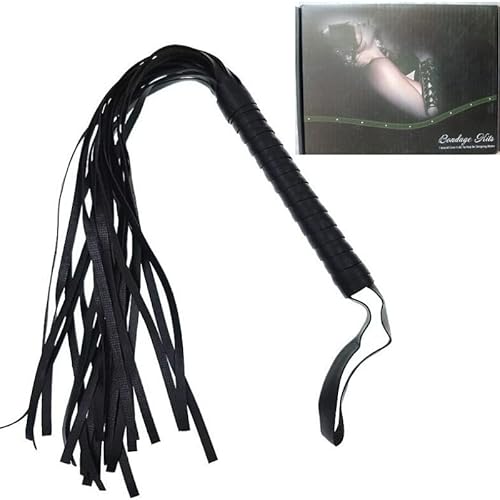 Chicote Fetiche de Couro Sintético 45cm