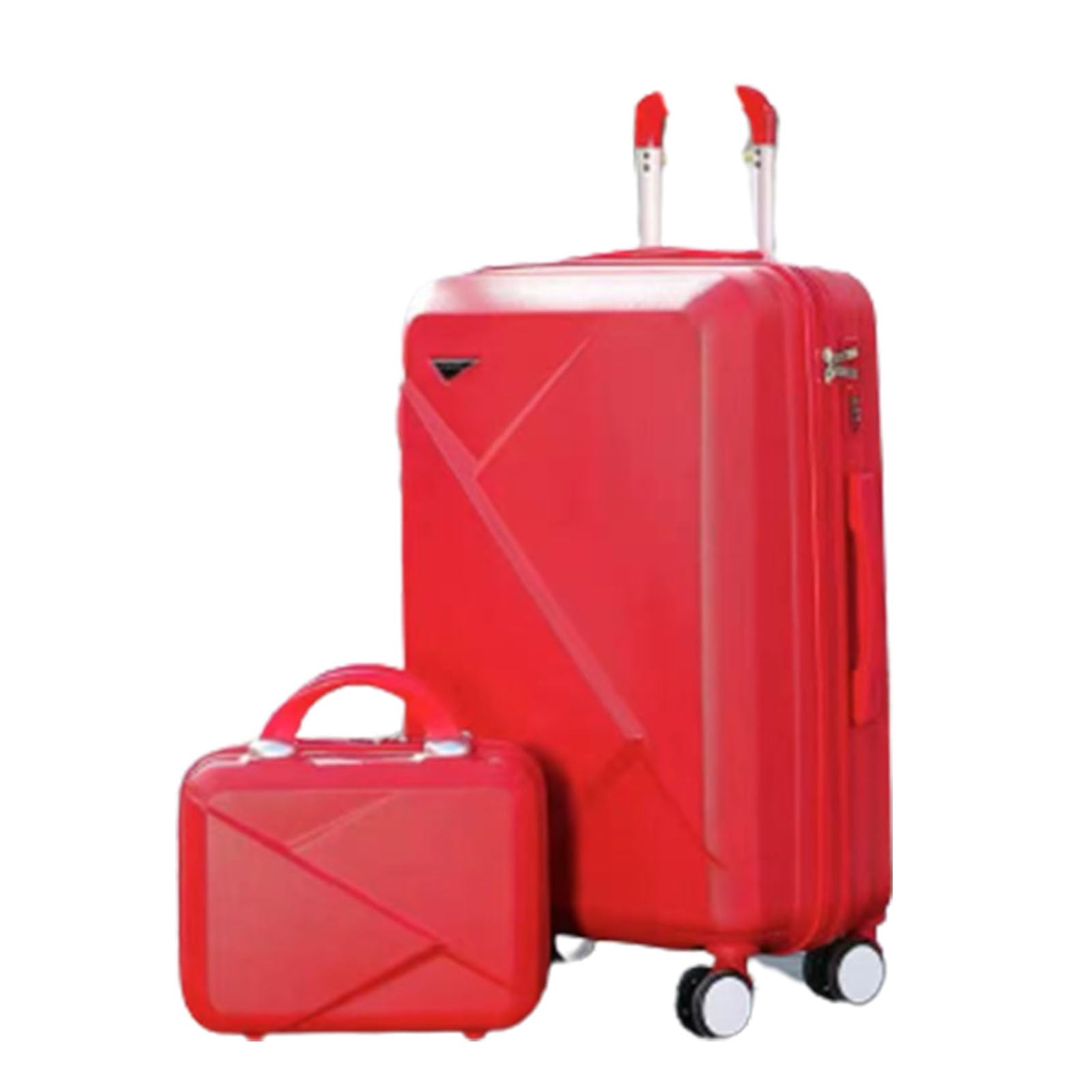 Ensemble de valises de voyage rigides avec roues pivotantes sac cosmétique et serrure sécurité