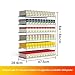 Automatic Push Cigarette Display Shelves - 10 Pack Acrylic Tobacco Rack, Wall Mounted/Countertop Holder, Easy Install, Clear Design, 6 Layers, 11 Columns, Holds 660 Packs