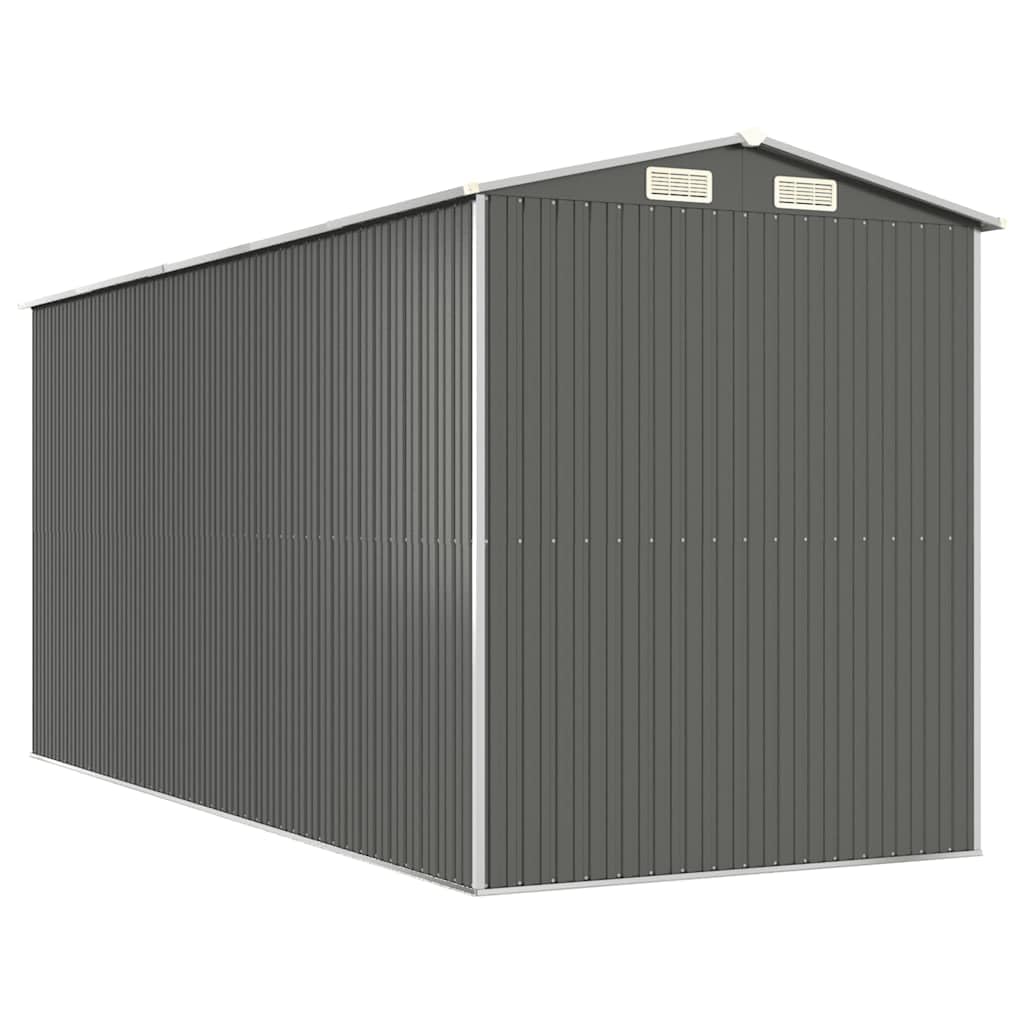 Générique Abri de Jardin Gris Clair 192x440x223 cm Acier galvanisé,Maison & Jardin,Pelouses & Jardins,Vie en extérieur,Structures extérieures,Cabanes & abris de Jardin,3147441