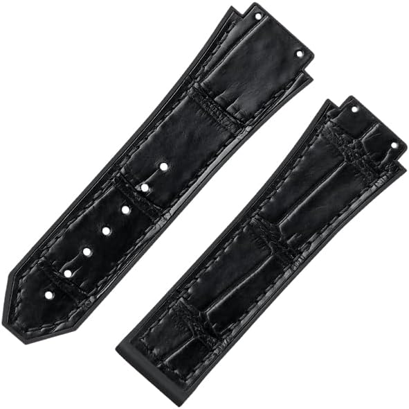 Authentic Crocodile Leather Watch Strap, Strap compatible with Hublot Classic Fusion collection