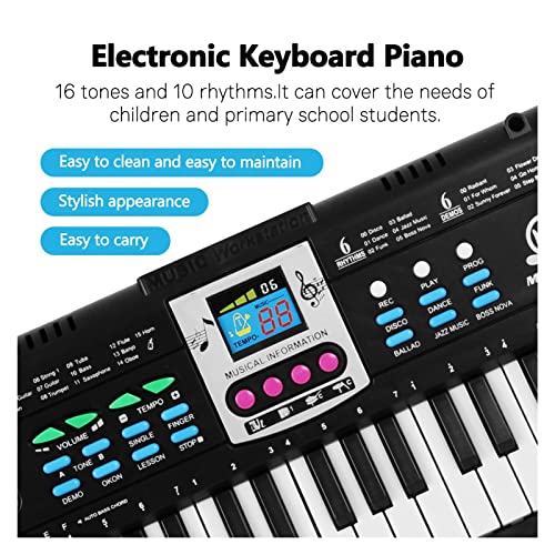 Clavier Piano 61 Keys Musique Numérique Clavier Électronique Piano Électrique Multifonctionnel Piano - Les Beatles, Paul McCartney, John Lennon, RIngo Starr, George Harrison Clavier Piano 61 Keys Musique Numérique Clavier Électronique Piano Électrique Multifonctionnel Piano – Image 7