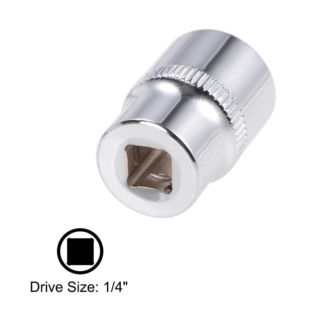 TOP-VIGOR 2Pcs 1/4-Inch Drive by 13mm Deep and Shallow Socket, Cr-V Drive Socket, 6-Point, Metric for Auto Repairing and Household - Image 3