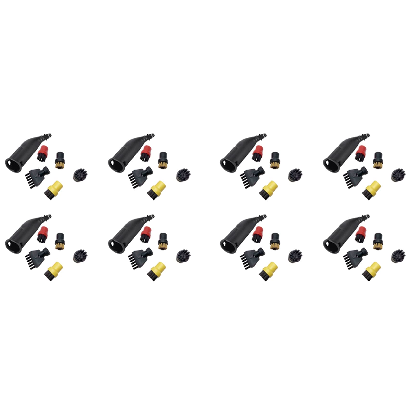 8X Cepillo de Boquilla de Hendidura para Limpiador de Vapor, Cabezal de Boquilla de Aspersor, Cepillo Plano para SC1 / SC2 / SC3 / SC4 / SC5, Cepillo Limpiador de Vapor