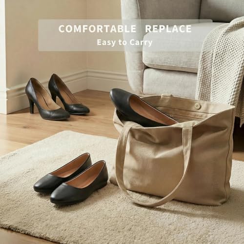 Image of Women's Ballet Flats Shoes Comfortable PU Leather Dress Slip on Shoes Teacher Business Casual