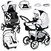 Bergsteiger Kinderwagen Babywagen Capri 3in1 | Kombikinderwagen Komplettset inkl. Zubehör - Babyschale, Buggy-Aufsatz, Sonnenschutz & Wetterfußsack Capri günstig Kaufen-Bergsteiger Kinderwagen Babywagen Capri 3in1 | Kombikinderwagen Komplettset inkl. Zubehör - Babyschale, Buggy-Aufsatz, Sonnenschutz & Wetterfußsack
