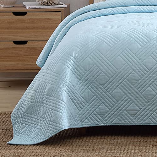 Tommy Bahama - King Quilt Set, Reversible Cotton Bedding With Matching Shams, All Season Home Decor (Ocean Club Blue, King) #TOP6