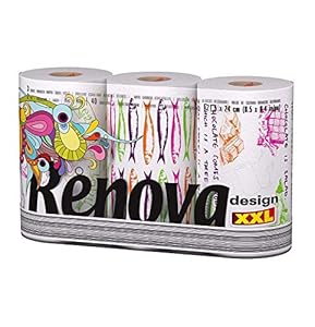 Renova Design Küchentücher XXL, 3 Rollen