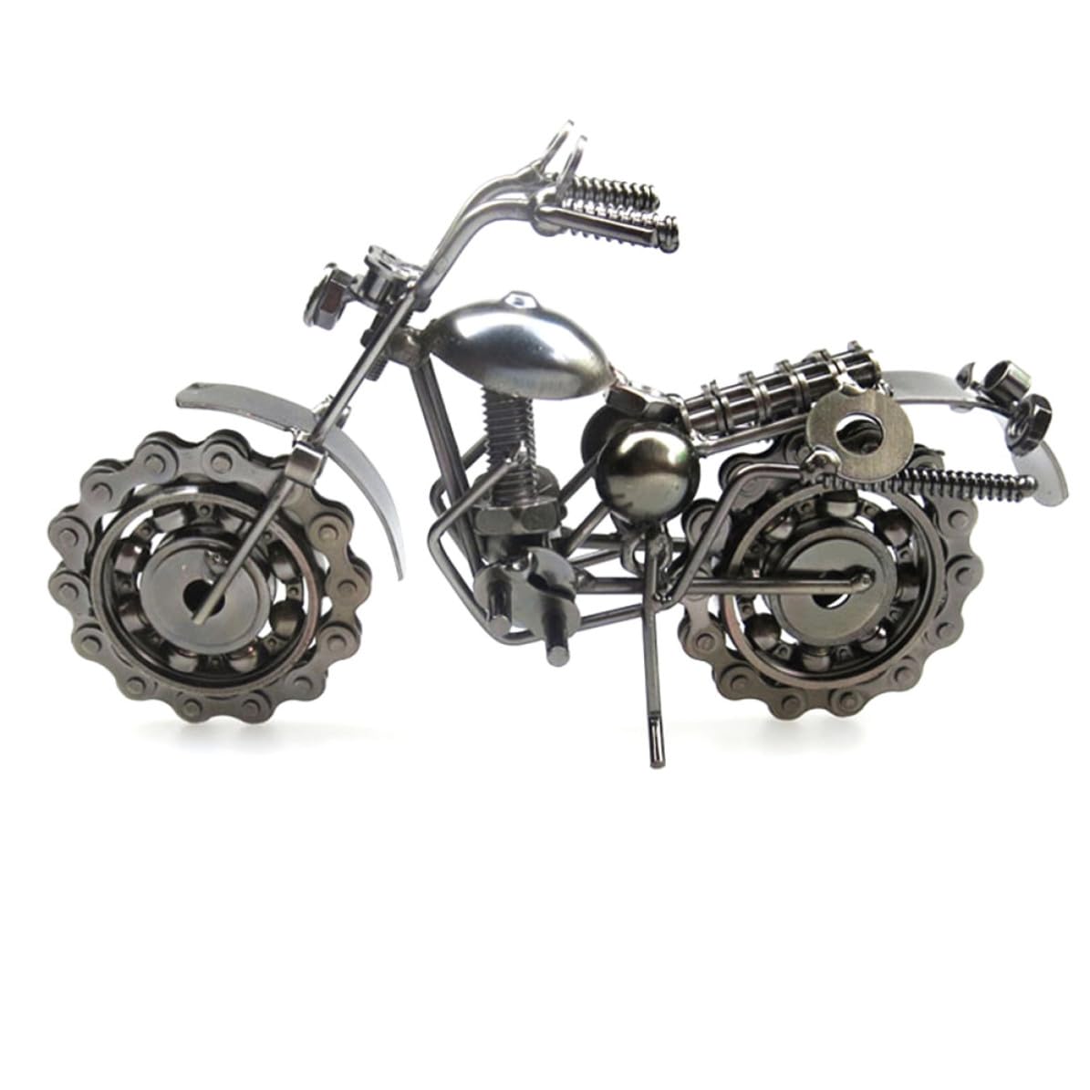 Motocicleta de hierro vintage para solucionar espacios vacíos con un adorno original