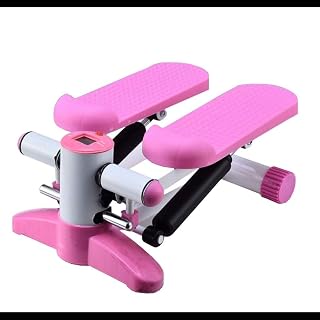 Mini Stepper Mini Fitness Exercise MachineStep Trainer Equipment Bands Durable Safe Treadmill and Comfortable Foot Pedals 42 * 30 * 17cm (Color : Purple) (Blue)