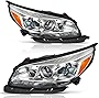 AUTOSAVER88 Headlight Assembly Compatible with 2013 2014 2015 Chevy Malibu Projector Headlamp Left+Right (Only for Halogen Headlight)