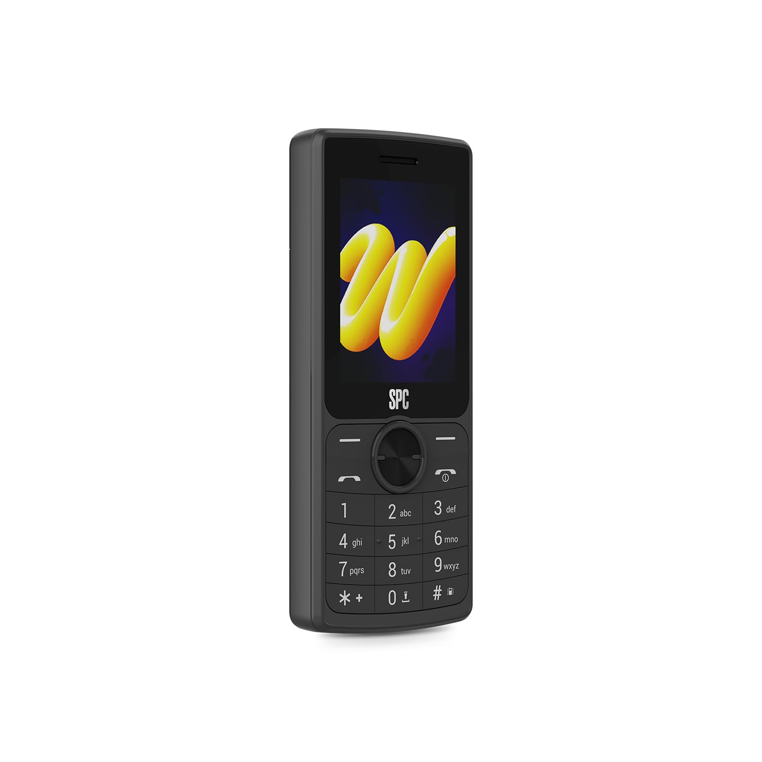SPC Wild Cool - Téléphone Basique pour déconnexion/1er Mobile, Noir | Sans applis ni réseaux sociaux, 4G, radio FM, appareil photo, connectivité Bluetooth, écran 2,4" et prise pour écouteurs