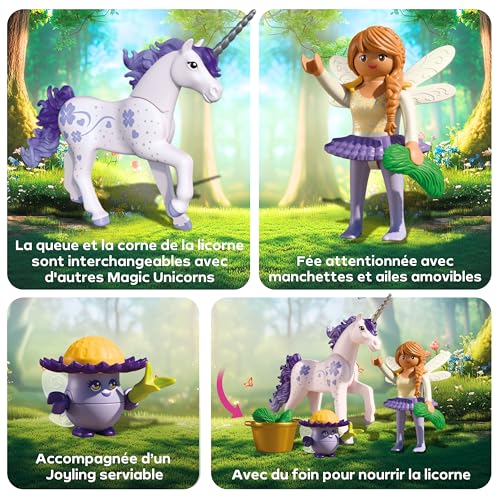 Playmobil Magic Unicorns 71843 Licorne Lavande porte bonheur avec fée - vue 5