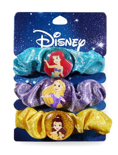 Disney Princess Scrunchies Hair Ties Satin Hair Accessories for Girls