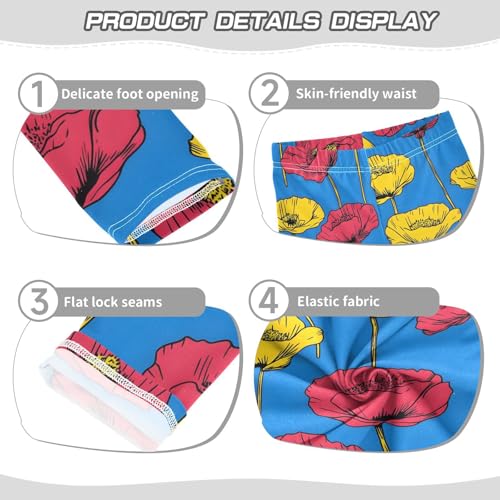 Girls' Leggings Flowers Floral Kids Yoga Tights Pants 1 Pack 208604673