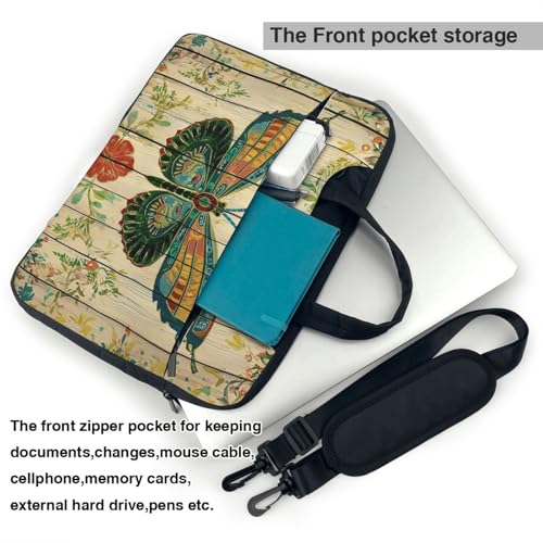 Bolso Vintage de Madera para Laptop 14" Impermeable miniatura 6