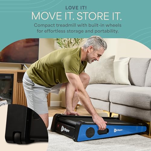 Image of Lifepro Smallest Portable 30in Small Mini Walking Pad Treadmill Installation Free, Adjustable Incline, Under Desk Work Compact Treadmills for Home /Office - Max Load 220Lbs & Speed 3MPH