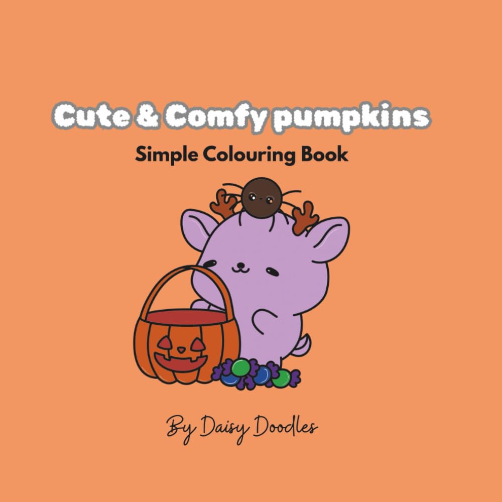 Cute & Comfy pumpkins: Simple Colouring Book