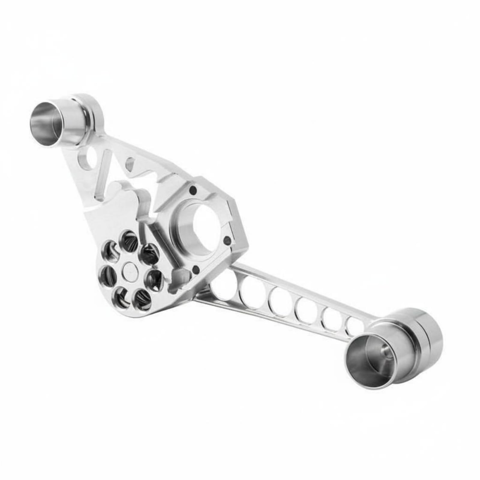 Tendeur de Chaîne Vélo Pliant Guide de Chaîne Régulateur Stabilisateur en Alliage 7075 Améliore la Fiabilité et la Stabilité de la Transmission Adapté , Argenté , Taille Spéciale