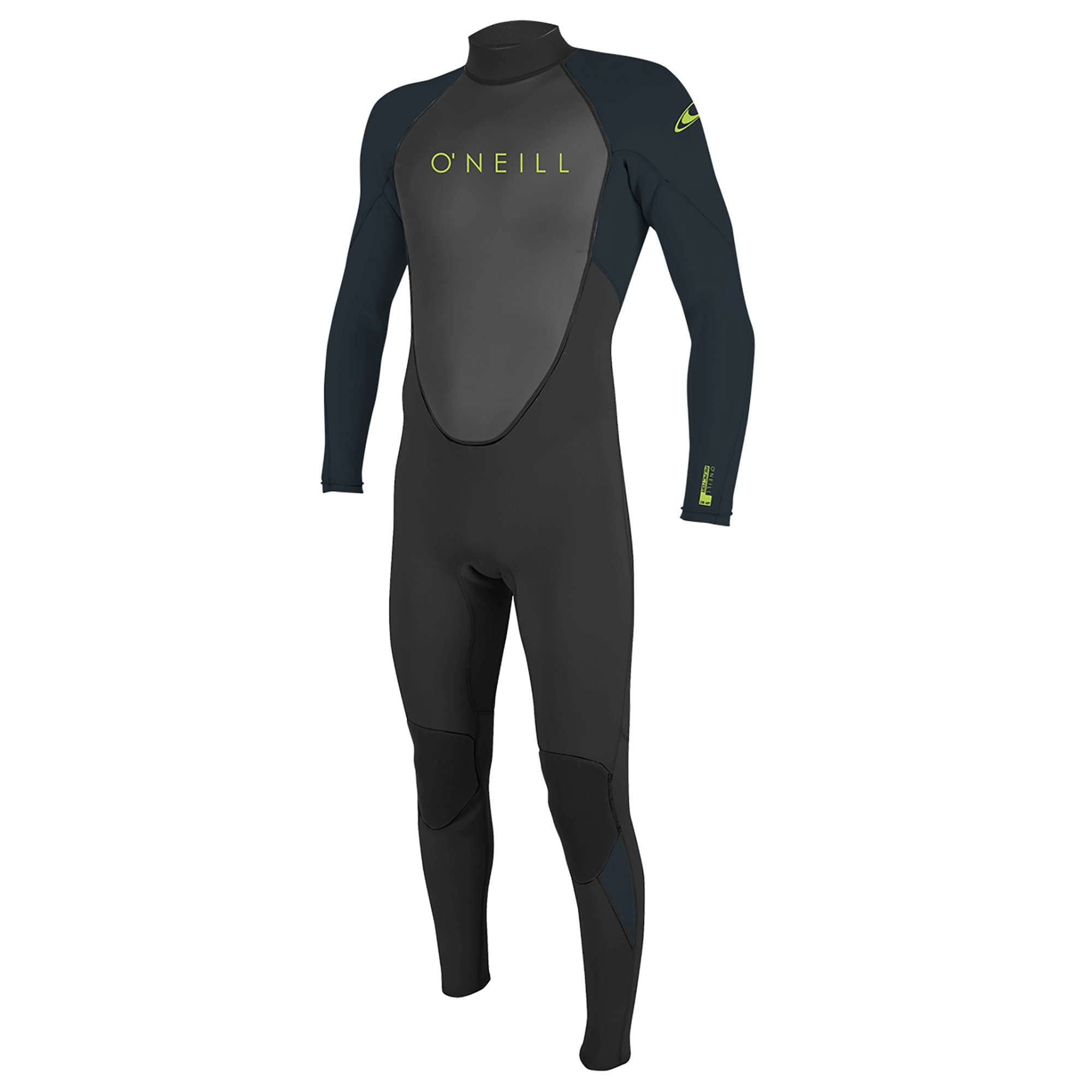 O'Neill Wetsuits Boys' Reactor II Back Zip Full Wetsuit, Black/Slate, Size 6 — image 1