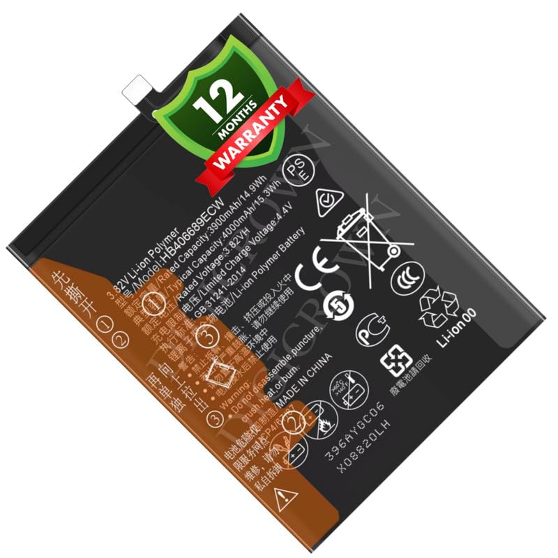 Image of Original HB406689ECW Battery Compatible for Huawei Y9 Prime 2019 (STK-L21, STK-L22, STK-LX3) - (4000mAh) - 1 Year Warranty