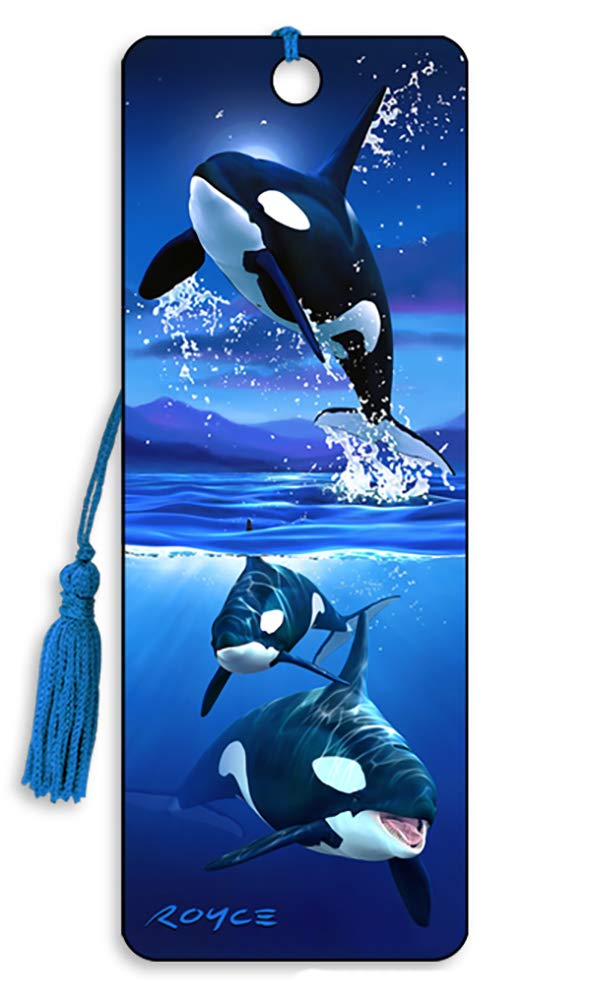 Cheatwell Orcas Whale 3D Lenticular Bookmark by Artgame