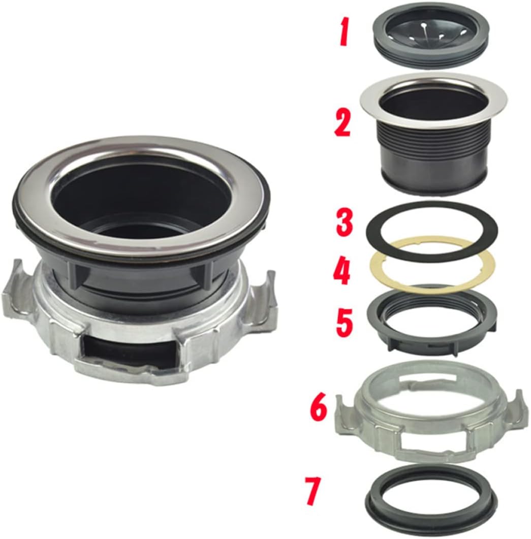 Garbage Disposal Accessory Flange Nut for Food Waste Disposer Adaptable Inner Diameter 114mm Easy to Install Drain Kit Compatible Kitchen Sink
