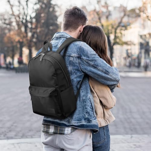 HOMIEE Laptop Rucksack 15,6 Zoll, Schulrucksack Rucksack Damen Herren Laptoptasche Backpack Daypacks Rucksack Damen Elegant Business Herren Schwarz Uni Sportlich Modern Cityrucksack Laptoprucksack