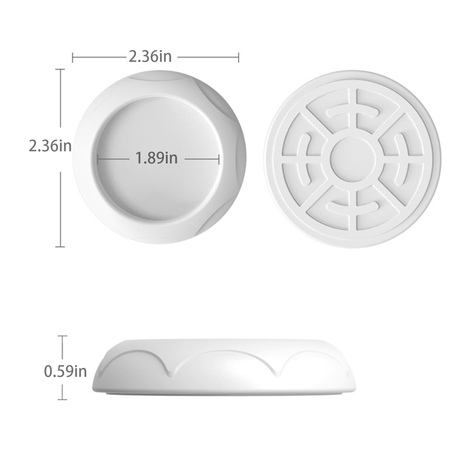 HEMRORO Baby Gate Silicone Wall Protector 4 Pack,Protect Walls & Doorways from Pet & Dog Gates(Grey