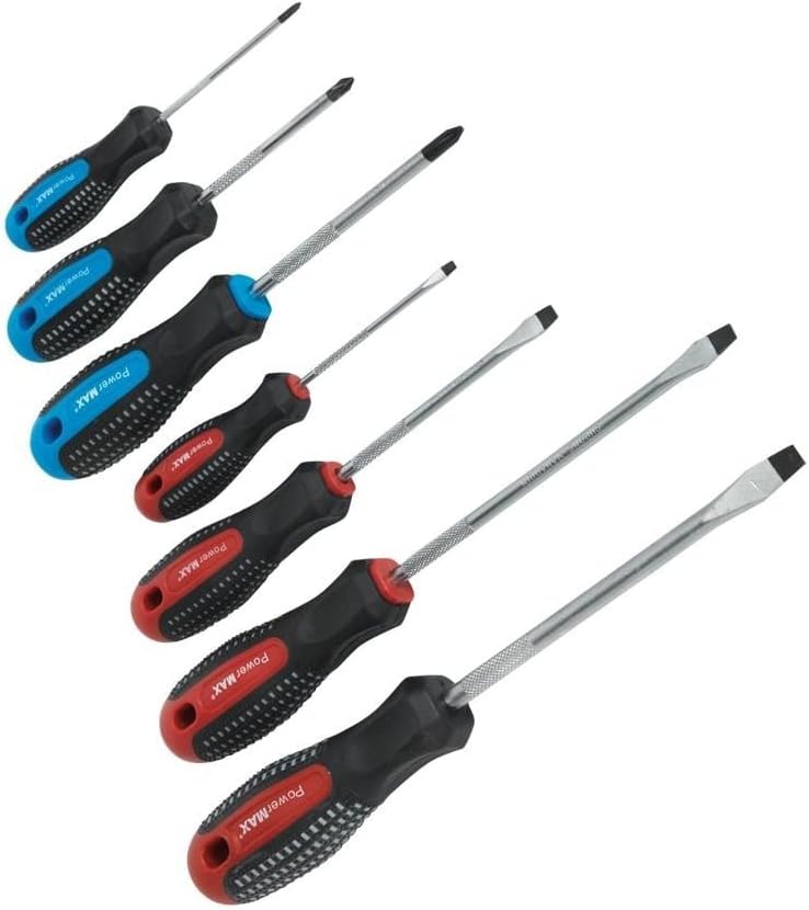 Sealey AK5040 Power MAX Screwdriver, Black, Set of 7 Piece