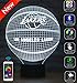 Produktbild LVDOI 3D Optische Täuschung Lampe Telefon APP Bluetooth Fernbedienung Schlau Nachtlicht Basketball Logo Dekor Nachttischlampe Spielzeug für Kinder Geschenk