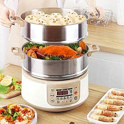 Eierkessel Multifunktionale elektrische Kessel 3-Schicht Rapid Eierkocher Dampfer Ei Poacher Kesselkapazität Abnehmbares… – Bild 3