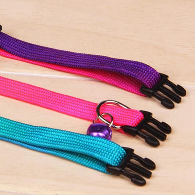 Image of KsPups Rainbow Dog Cat Bell Collar I Adjustable Outdoor Comfortable I Pet Collars for Small Dogs Puppies Pets Collars I Pack of-1 (Rainbow Print Collar)