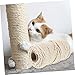 YARNOW 1roll Cuttable Sisal Rope for Cat Scratching Post Cat Accessory for Projects Easy to Install Replacement Rope