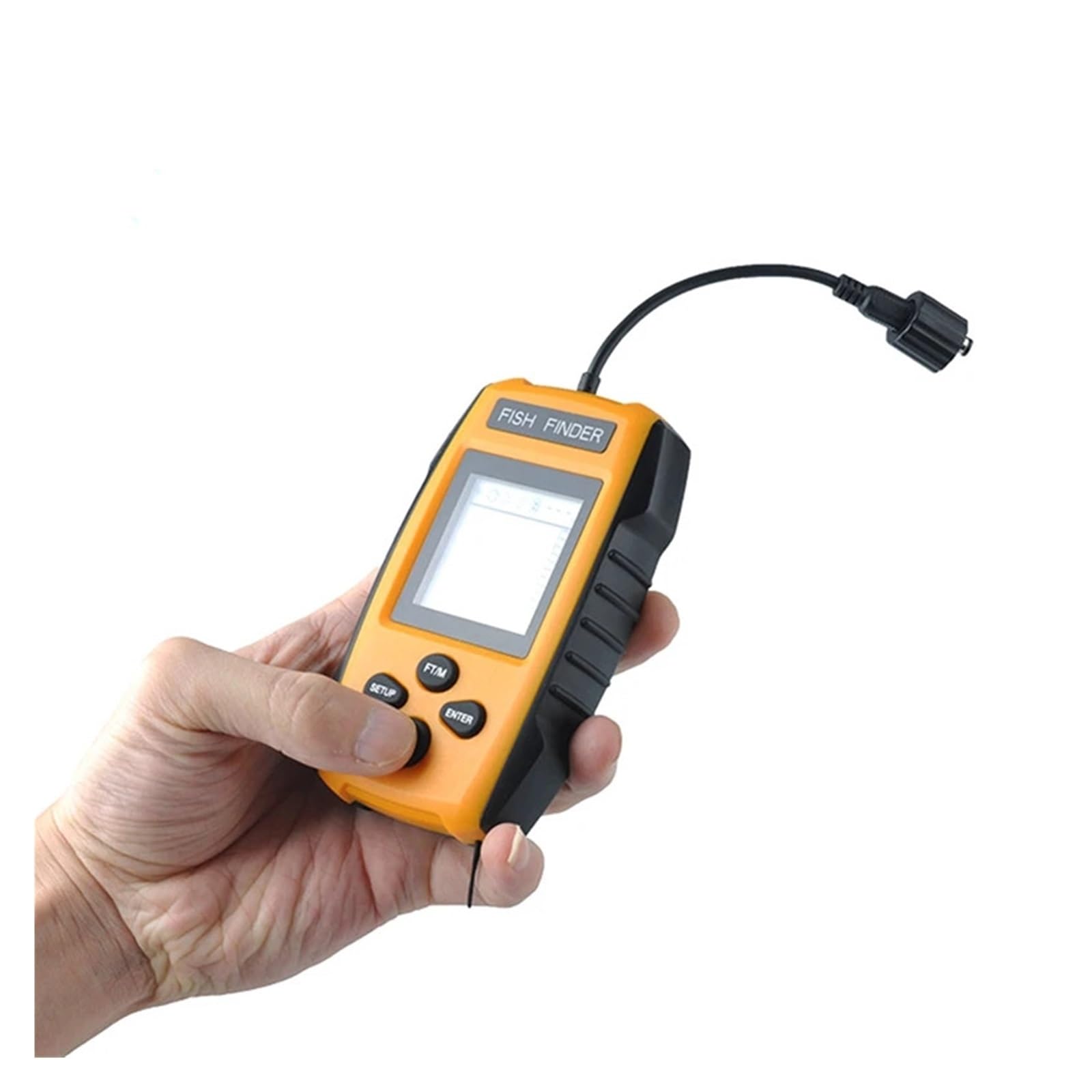 Alarma de Pesca con Sonar inalámbrico con Cable, buscador de Peces, sonda de Profundidad subacuática, Detector de Pesca,Sensibilidad de detección