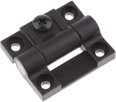 for E6301-20, 4 Hole Adjustable Hinge, Black, Medium