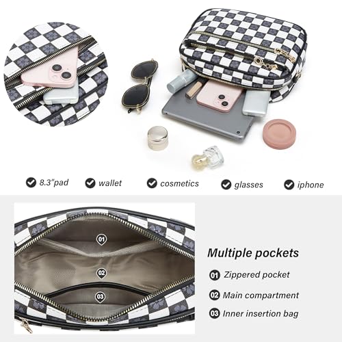 Image of Crossbody Purse for Women Small Crossbody Bags Trendy Vegan Leather with Adjustable Shoulder Straps Gift for Mother Wife Mom