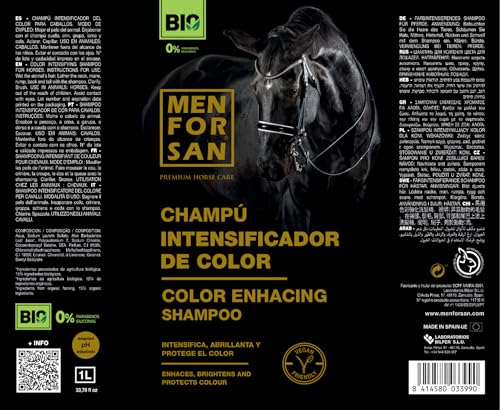 MENFORSAN Color intensifying shampoo for horses 1L, Uncolor - Image 2