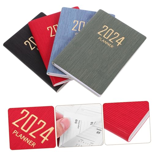 Carnets de planification journalier NUOBESTY lot de 4 pièces à couverture rigide - 3