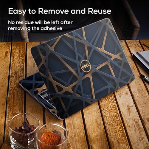 Image of DSGN 143 Full Body Laptop Skin Bubble-Free| Laminated| Removable| HD Quality Sticker for Laptops Upto 15.6 Inches Compatible with DELL