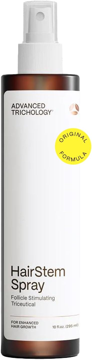 Advanced Trichology HairStem Follicle Stimulating Spray – Clinical Strength Hair Growth Scalp Spray for Thinning Hair – Biotin, Saw Palmetto, Hyaluronic Acid – DHT Blocking & Scalp Support – 8 oz