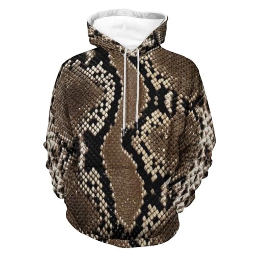 Amazon.com: Dalicoter Mens Long Sleeve Snake Skin Pattern 3D Print