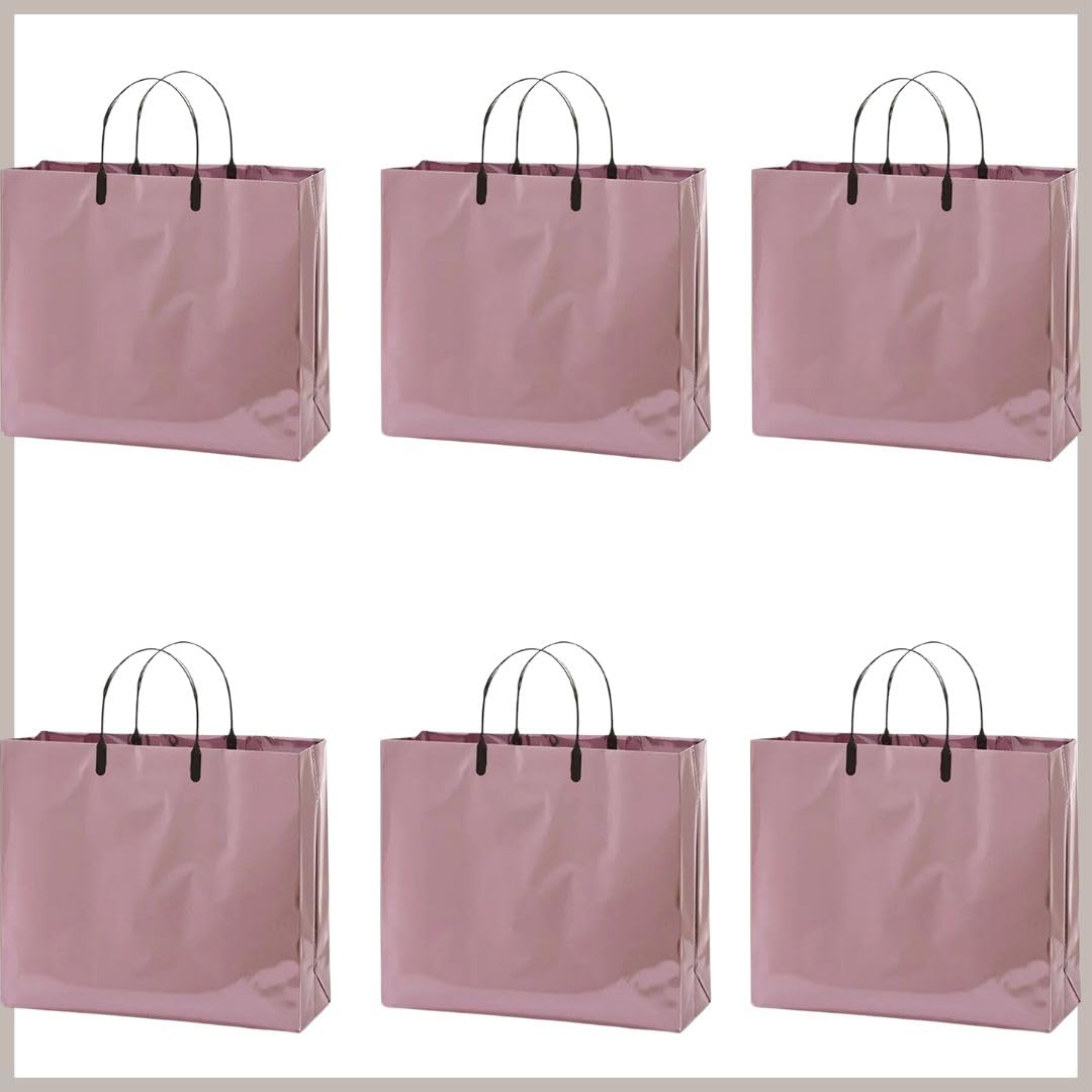 SATYAM KRAFT 6 Pcs Paper Bag Goodie Bags With Handle Gift Paper bag, gift bag for farewell event marriage Return Gifts, Christmas Gift, Birthday, Wedding, Xmas, Party, Seasons Greetings (Large) (Pink) (B0CTTF3NL9) Amazon Price History, Amazon Price Tracker